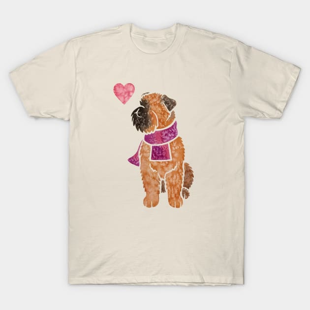 Watercolour Griffon Bruxellois T-Shirt by animalartbyjess